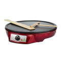 Máquina de crepe elétrica 1000 W, assadeira de crepe, panqueca, forma de pizza antiaderente, máquina de crepe de 12 polegadas elétrica